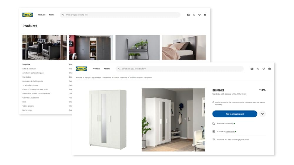 أهم 8 نصائح قبل تصميم موقع الأثاث و3 نماذج ناجحة 5 تصميم موقع الأثاث إيكيا